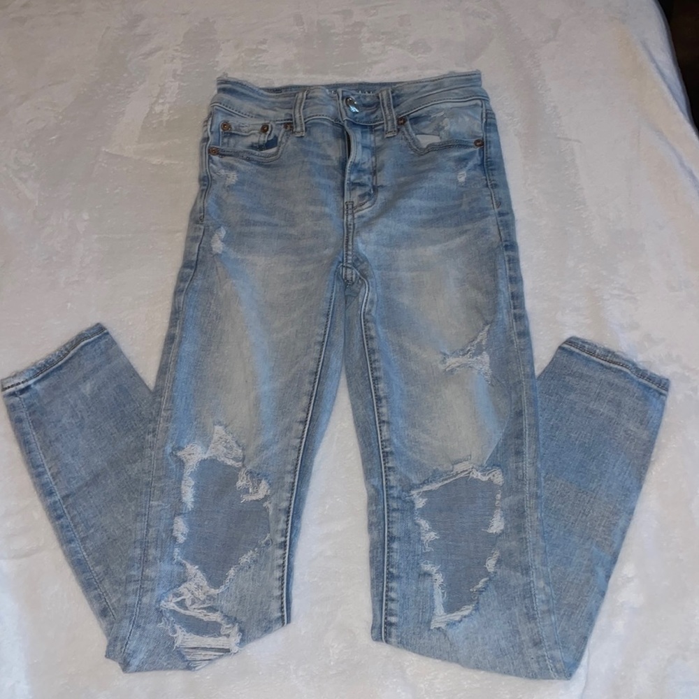 American Eagle Next-Level Stretch High-Rise Blue Jeggings